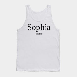 Sophia Name meaning Tank Top